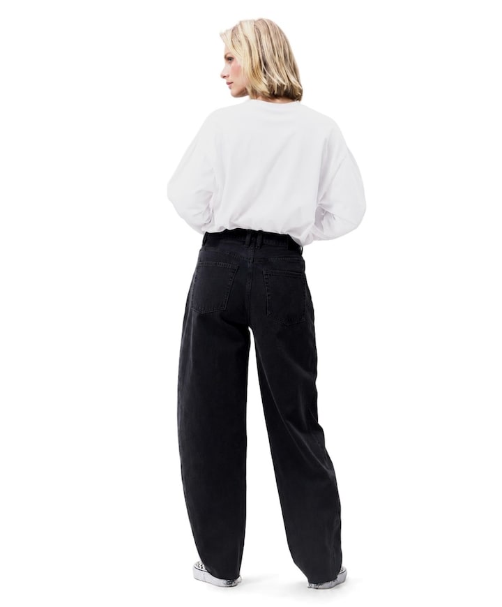 Super barrel fit jeans dames jeans zwart