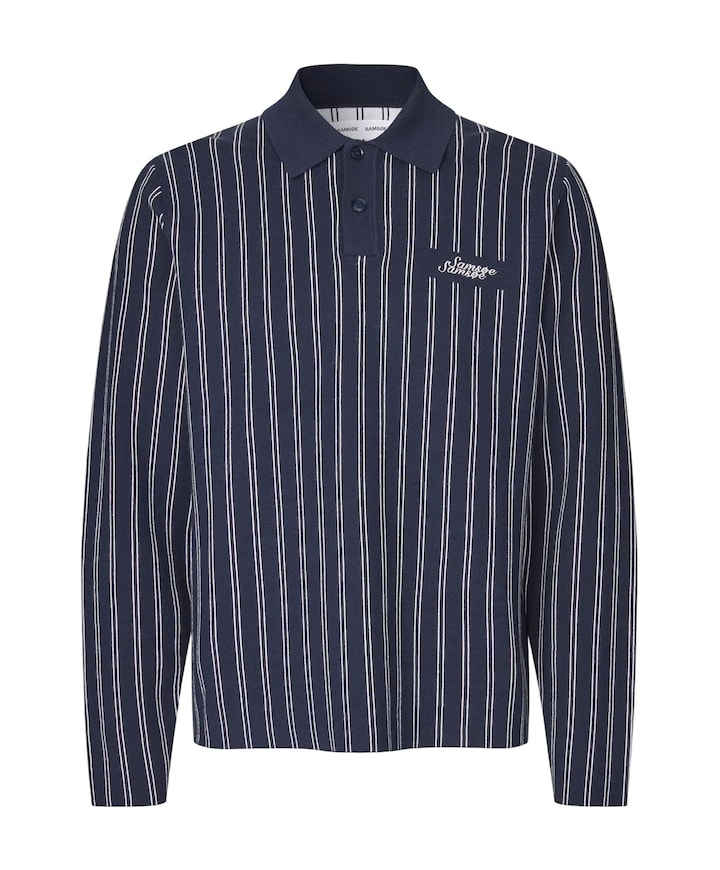 Heren polo blauw