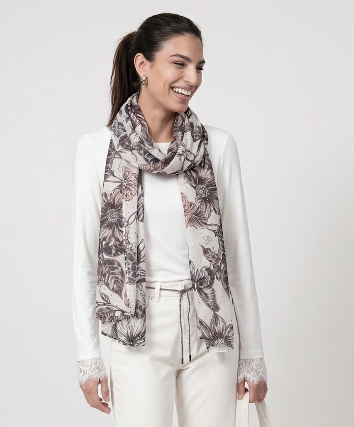 Dames sjaal beige