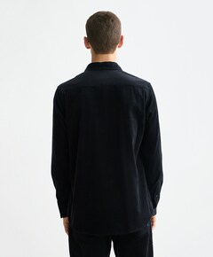 Heren overhemd lange mouw zwart