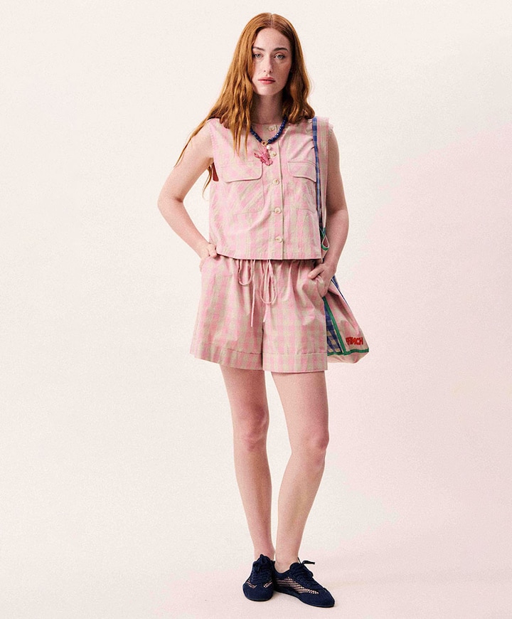 Luminous dames korte broek roze