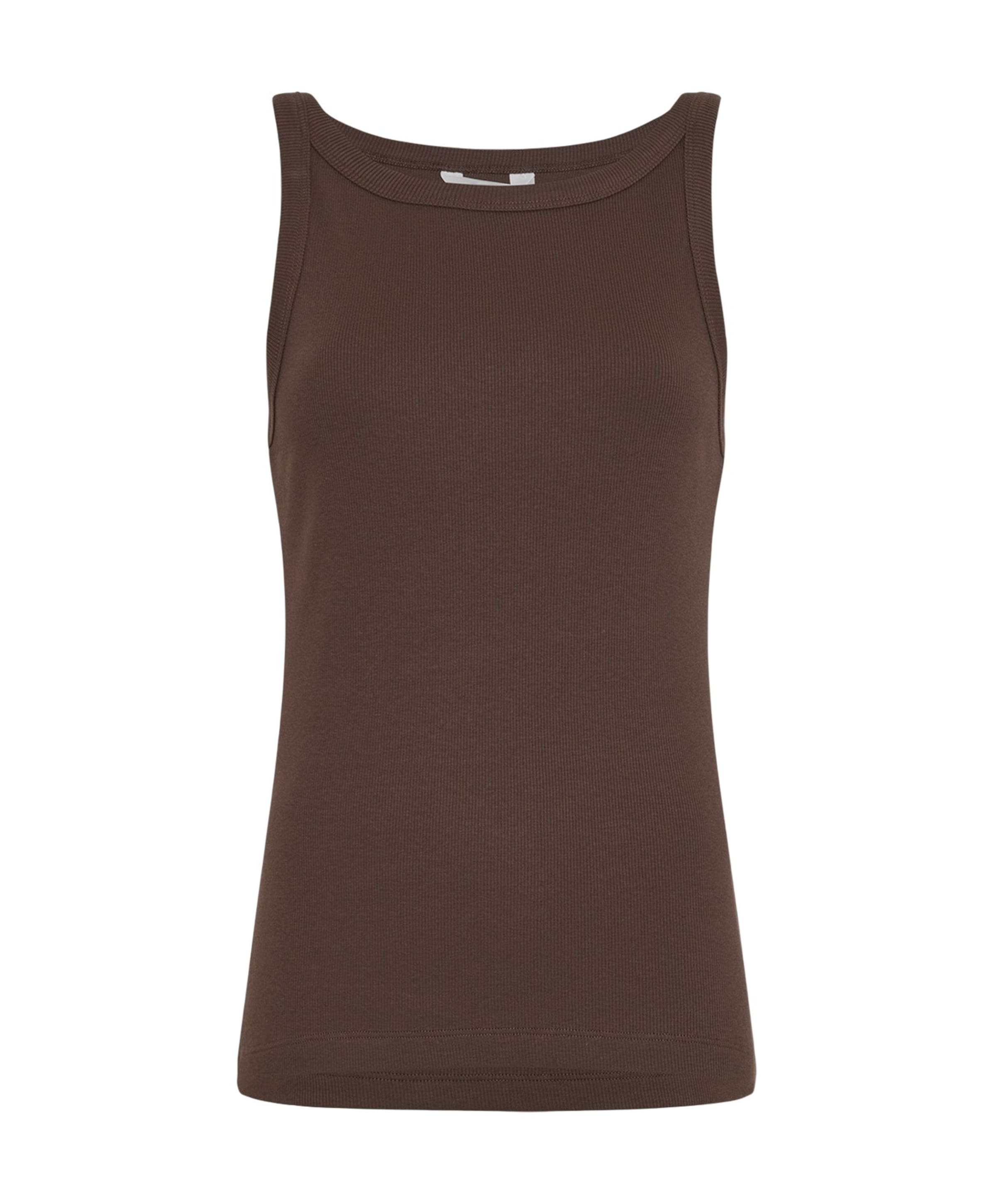Dames top bruin