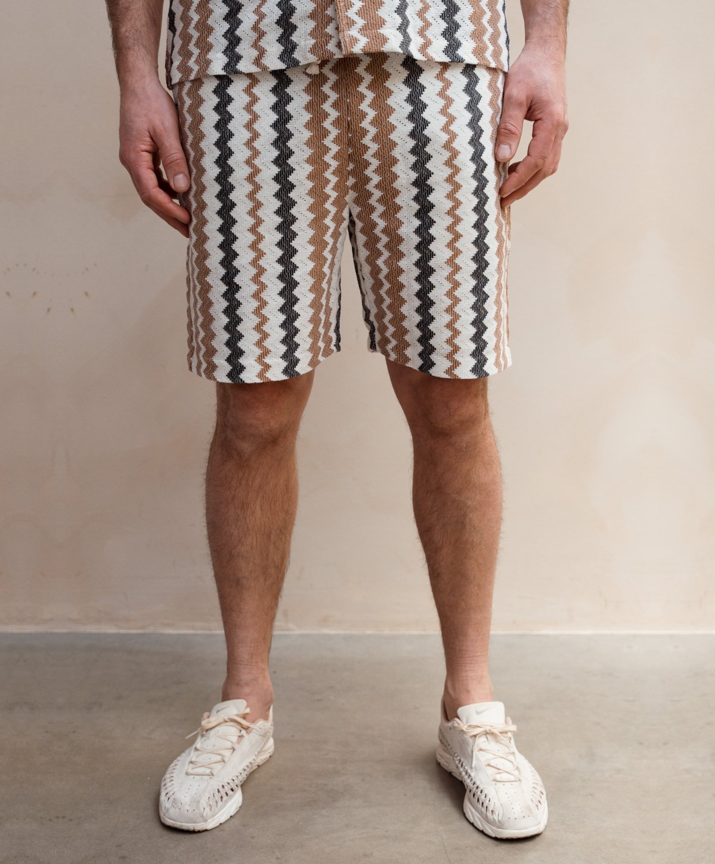 SH WAVEY heren korte broek beige