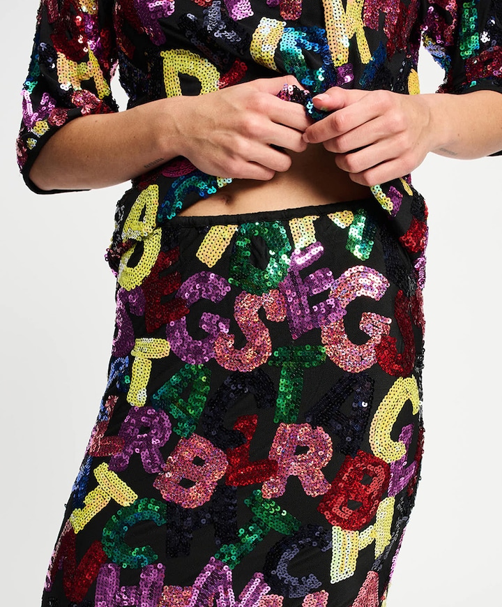 Dames rok multicolor