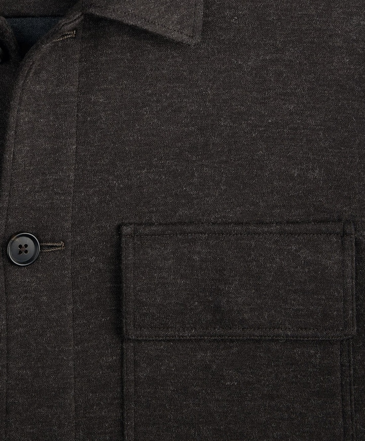 Heren overshirt bruin