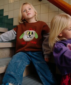 Uniseks sweater bruin