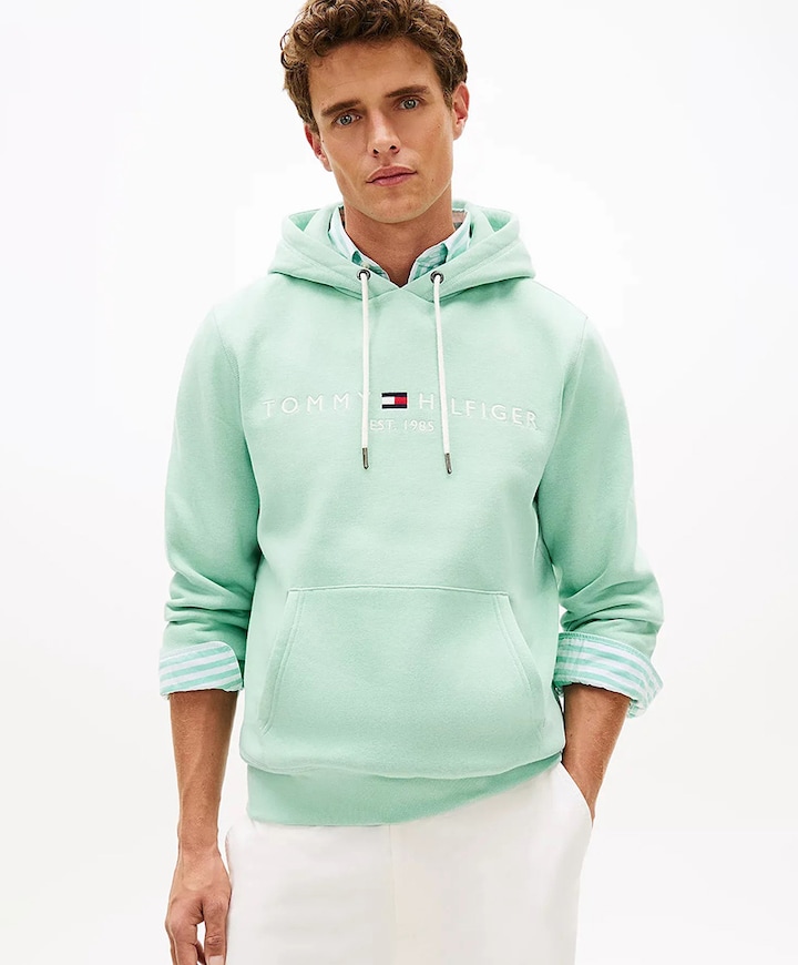 Heren hoodie groen