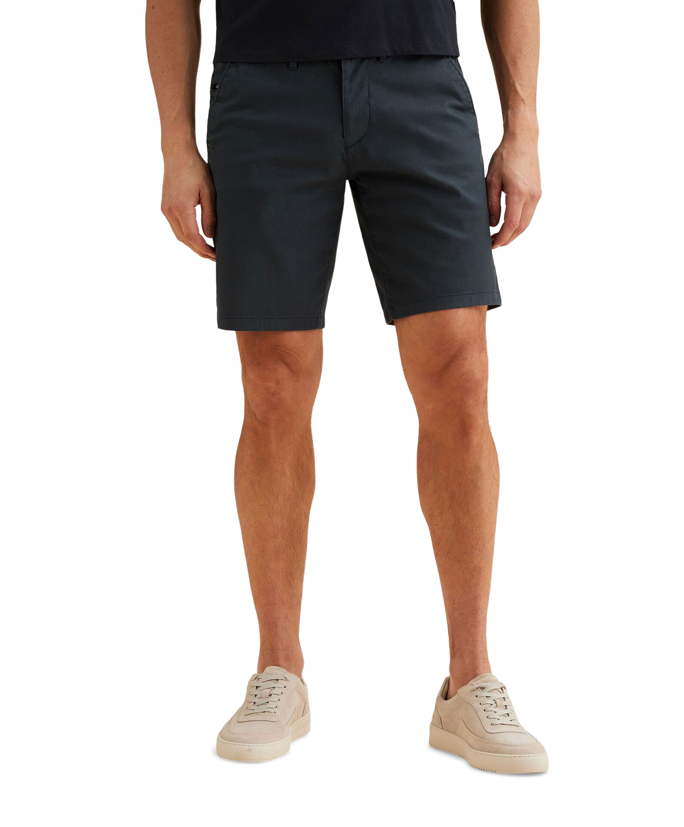 V65 DOBBY STRETCH PAKKET SH heren korte broek blauw