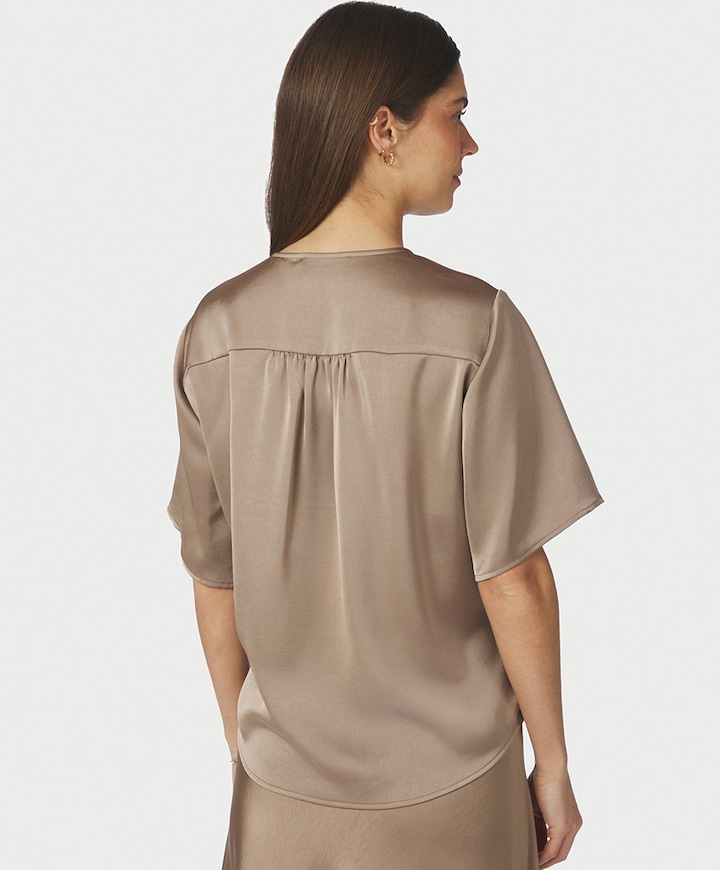 Dames blouse beige