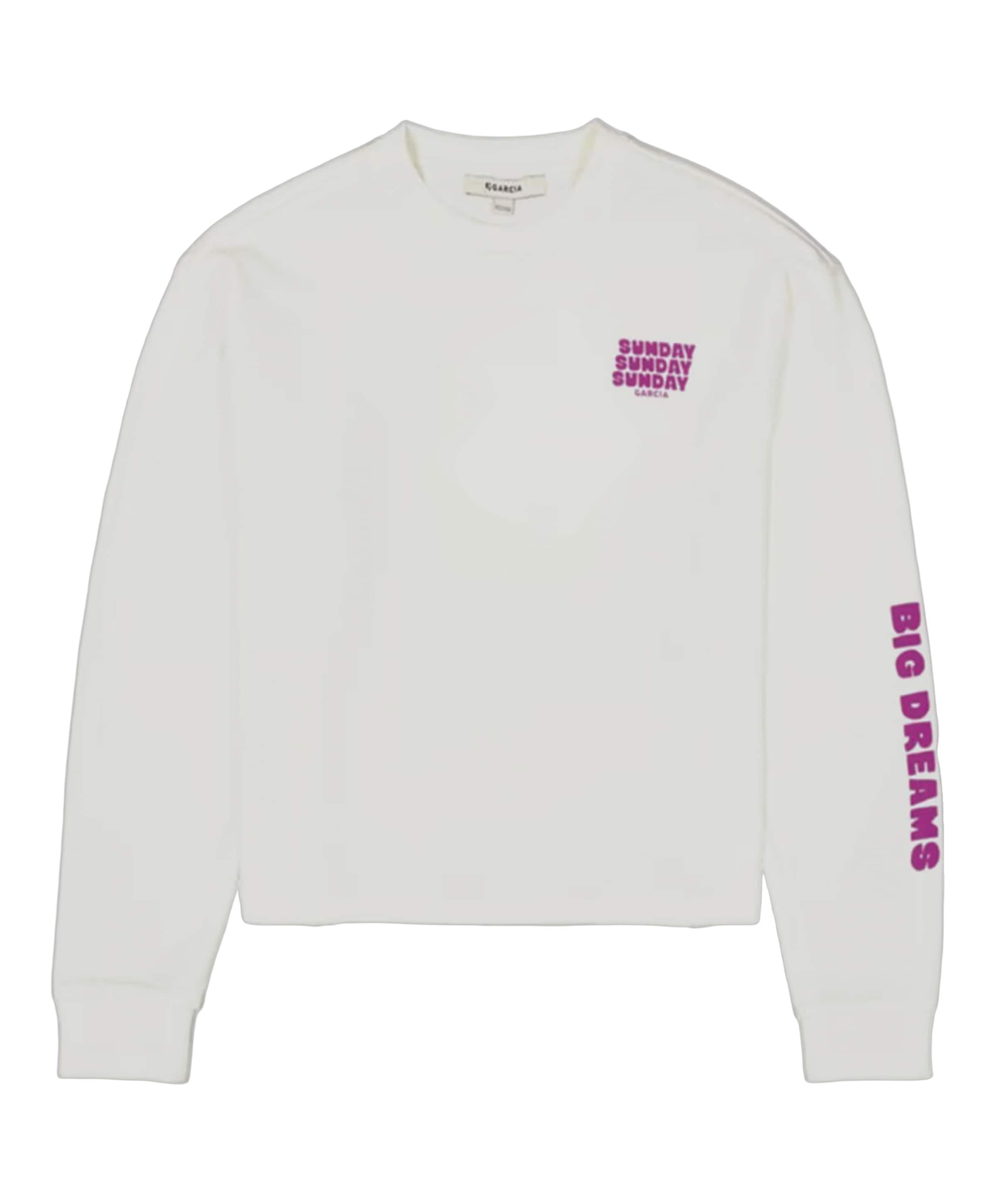 Meisjes longsleeve ecru