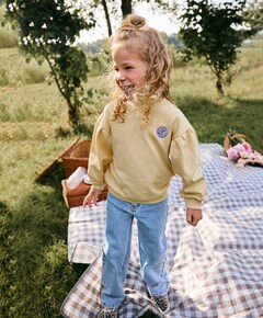 Meisjes sweater geel