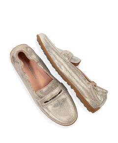 dames loafers goud