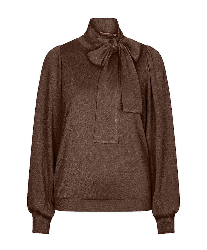 Dames blouse bruin