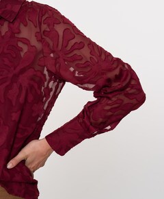 Dames blouse bordeaux