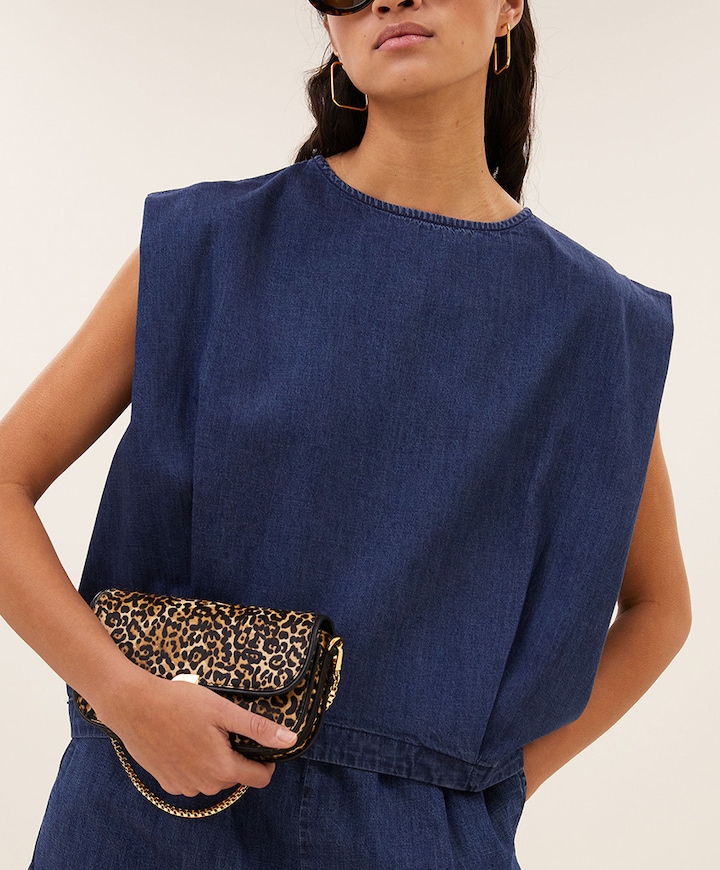Dames top blauw