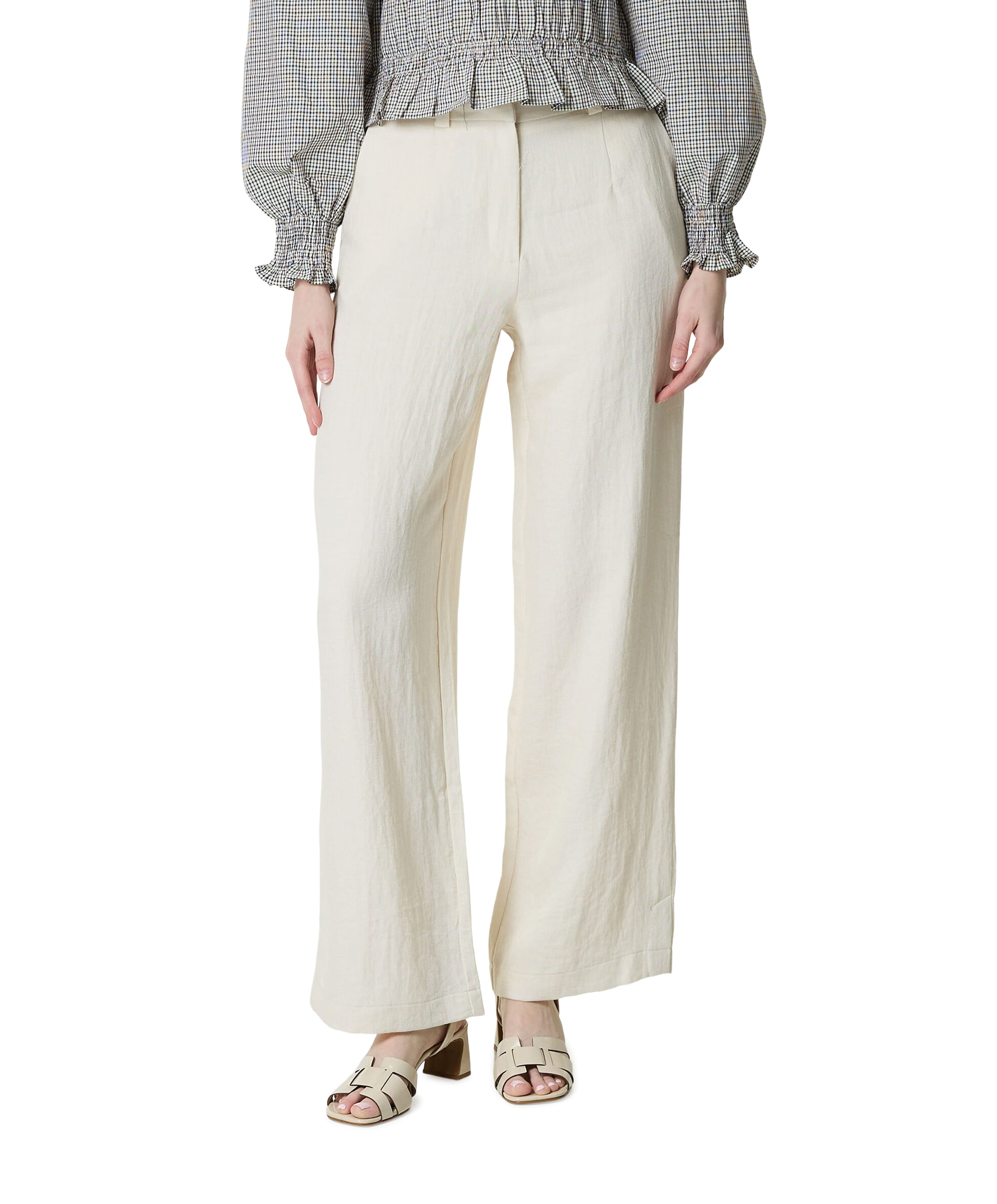 VIFLEA HW TAILORED dames pantalon beige