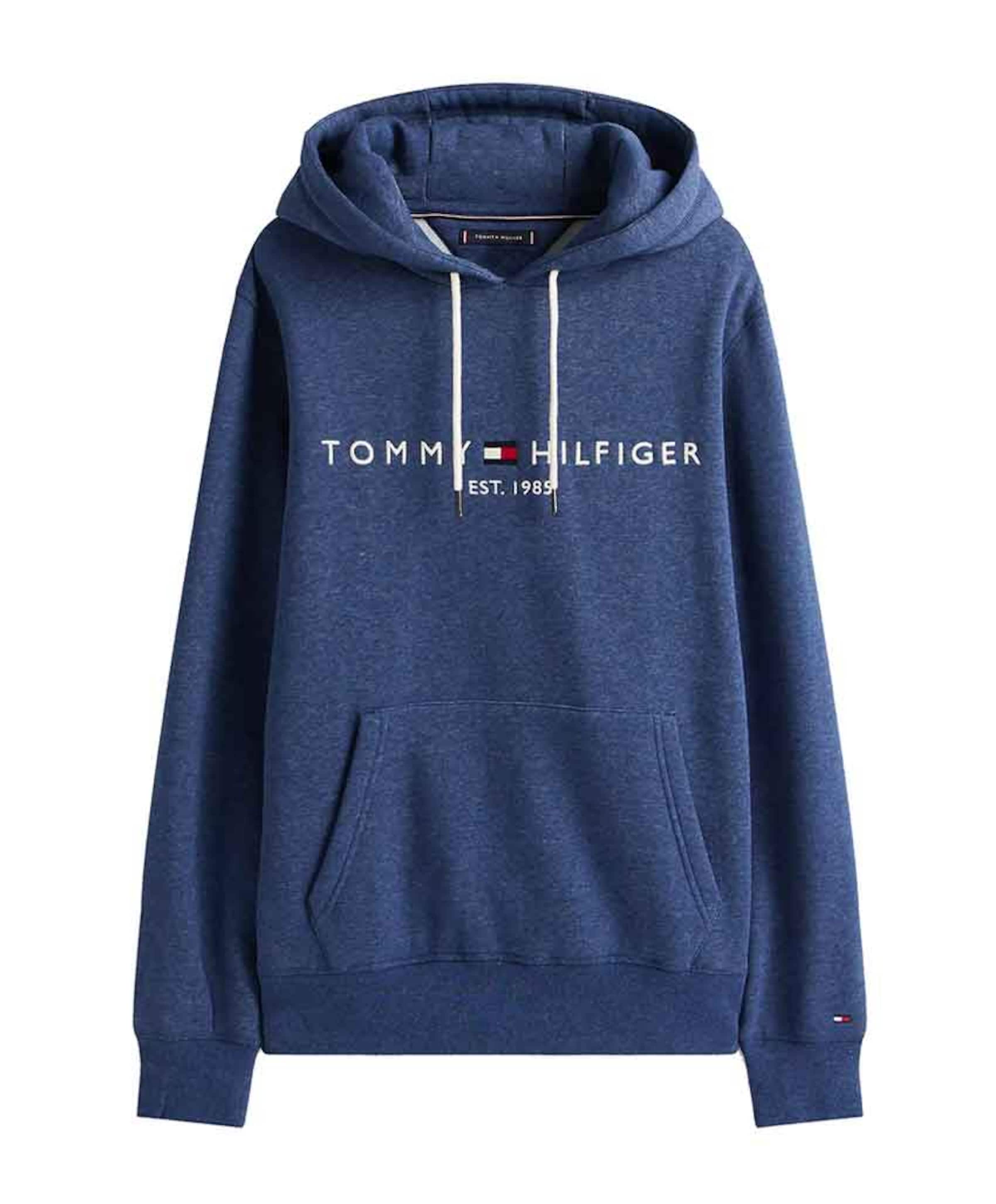 Heren hoodie blauw