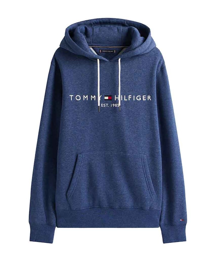Heren hoodie blauw