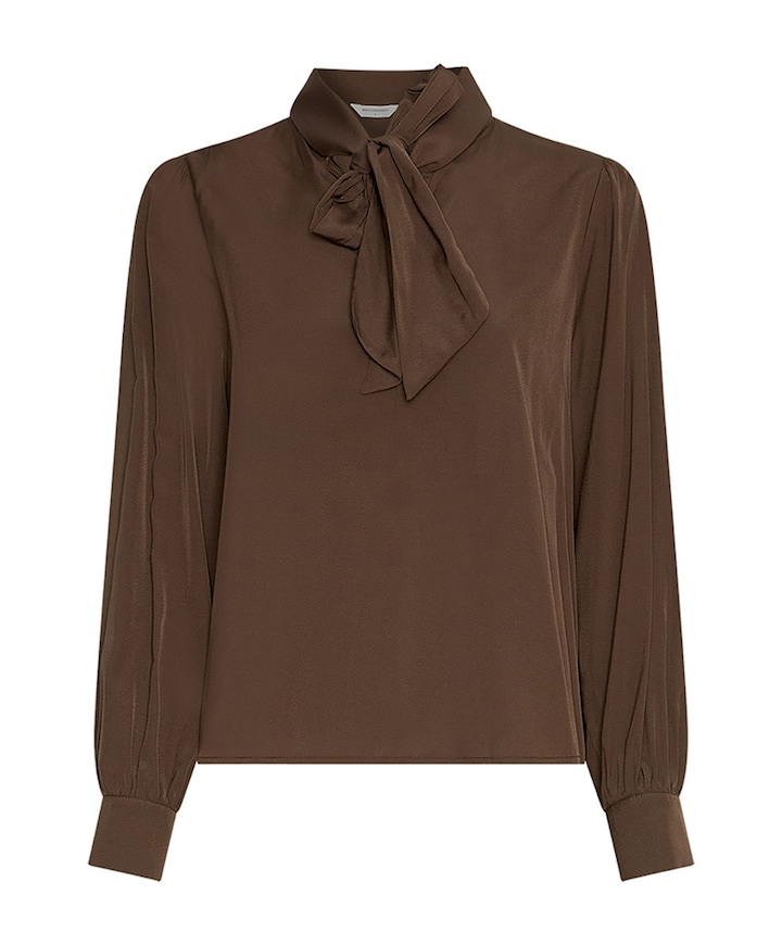 Dames blouse bruin