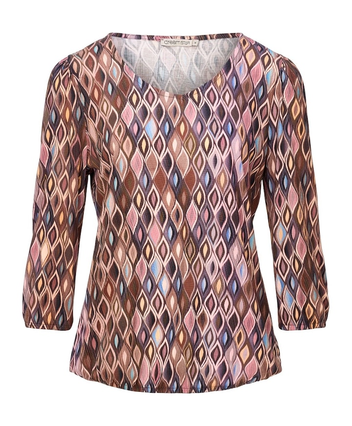 Dames longsleeve bruin