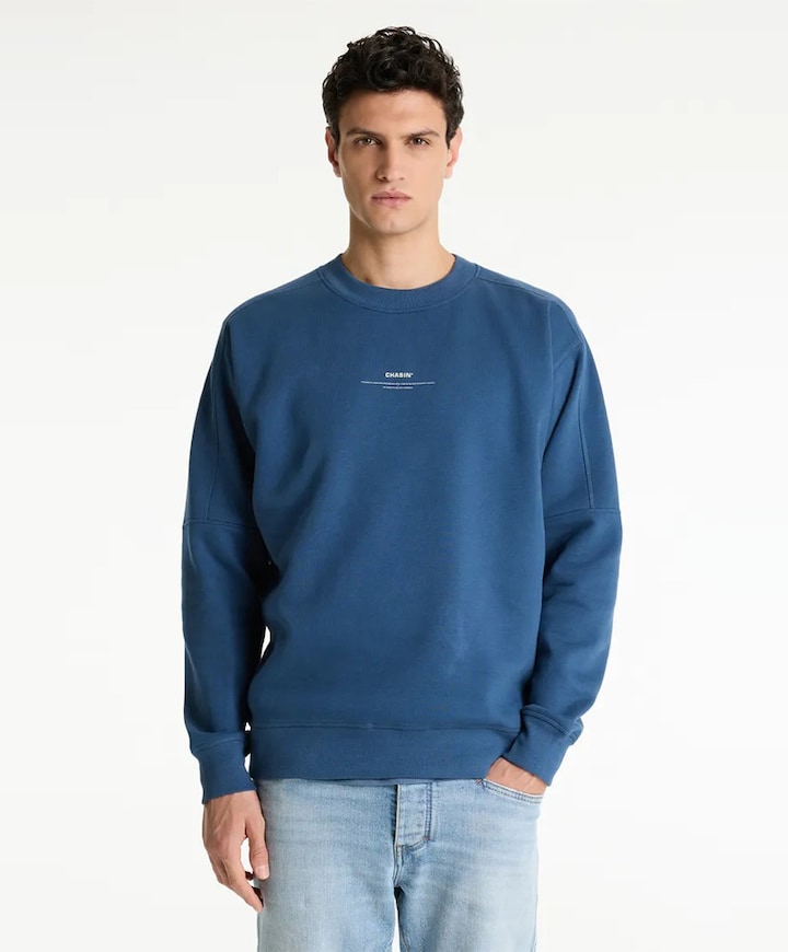 Heren sweater blauw