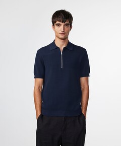 Heren polo blauw