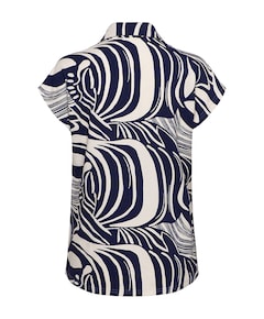 Dames blouse blauw