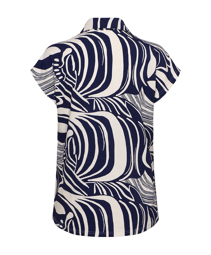 Dames blouse blauw