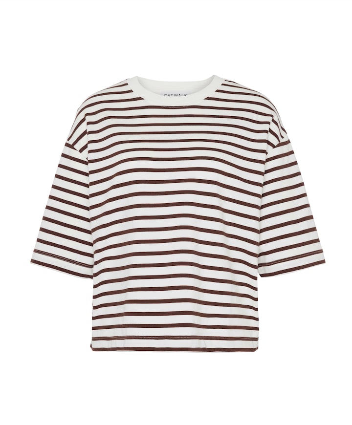 Dames T-shirt bruin