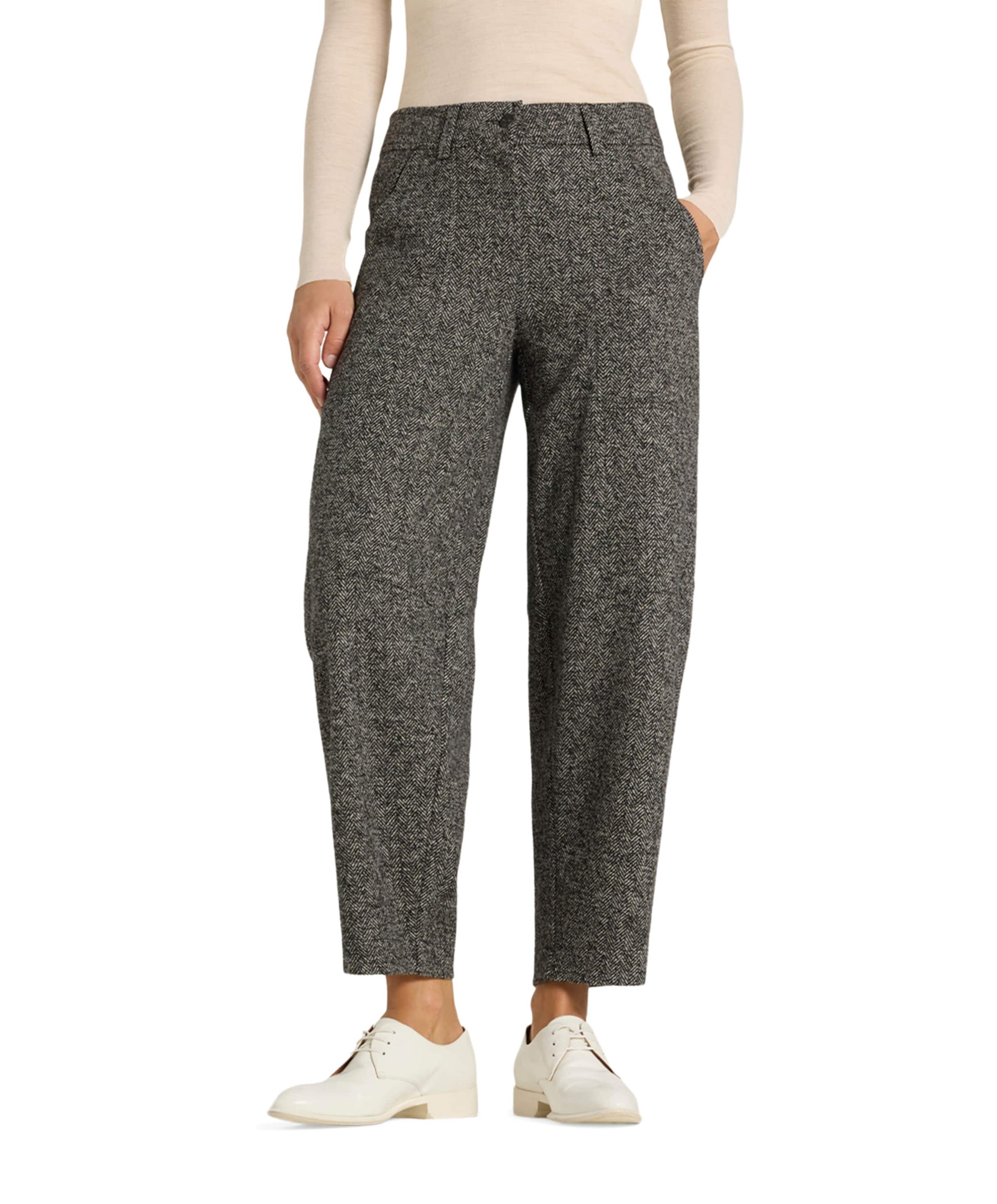 Orly plain dames broek grijs