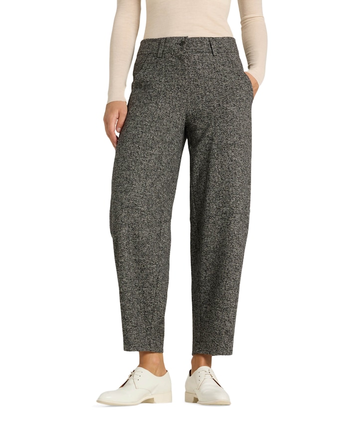 Orly plain dames broek grijs