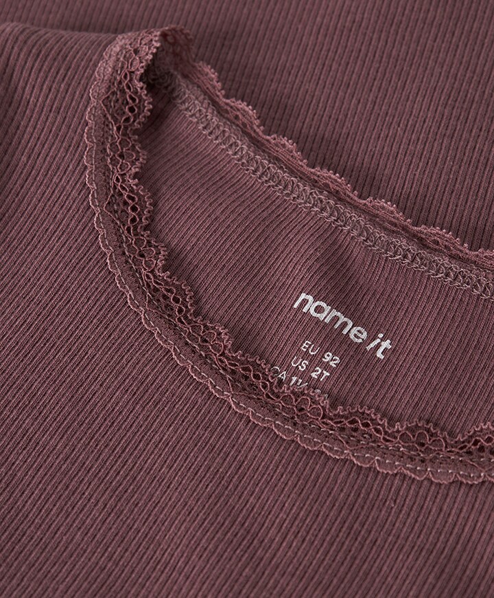 Meisjes longsleeve bordeaux