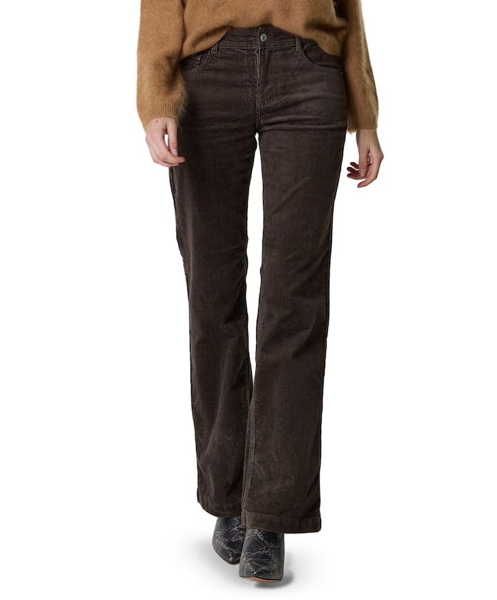 Bibette 10w cord dames broek bruin