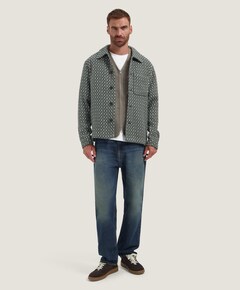 Heren overshirt bruin