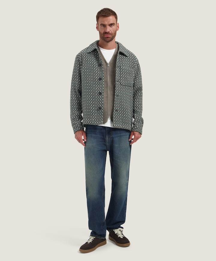 Heren overshirt bruin