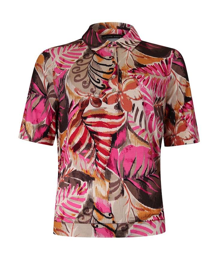 Dames polo roze