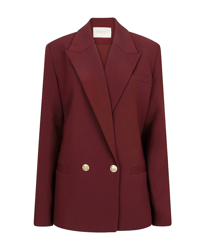 Dames blazer bordeaux