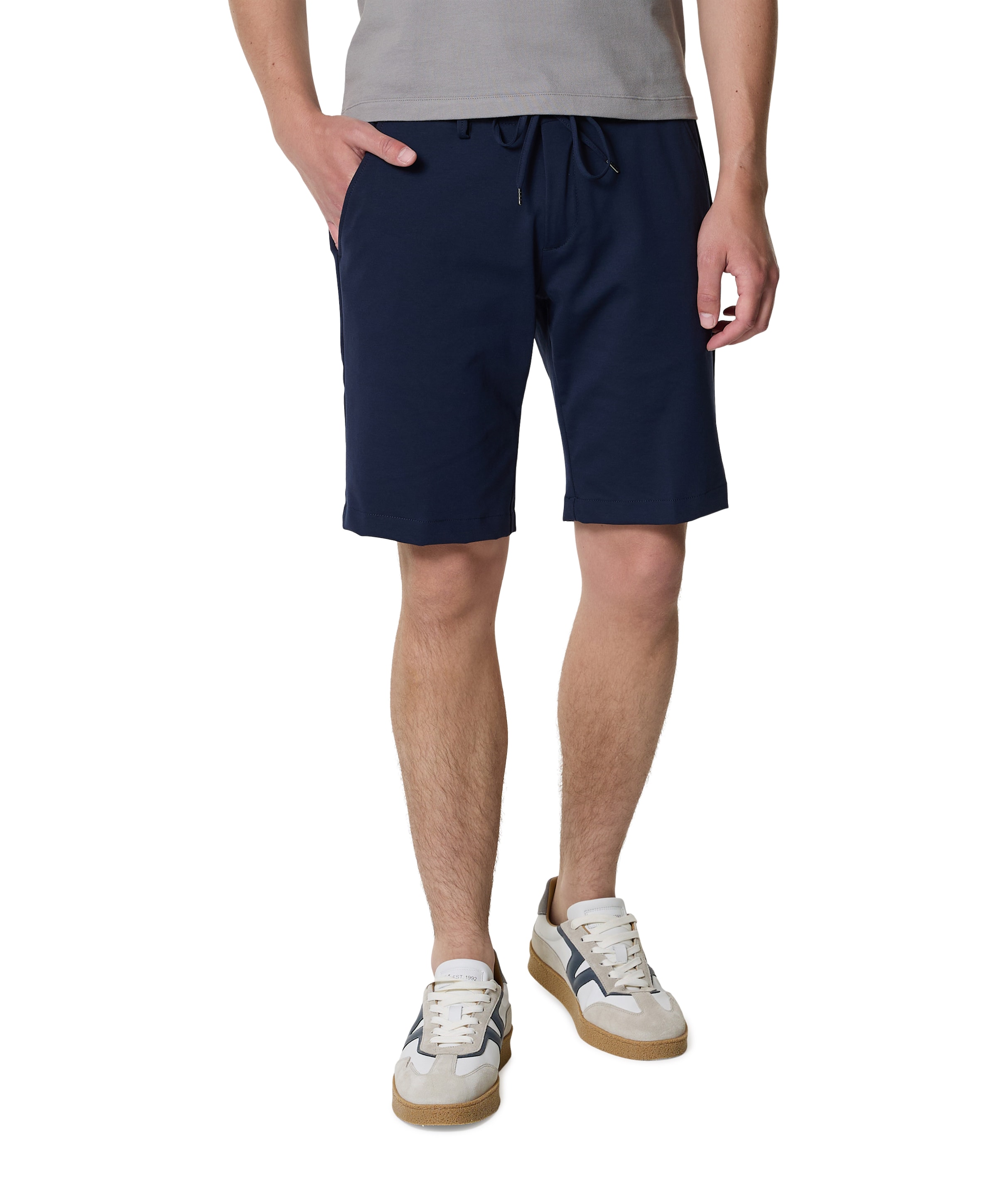 heren korte broek blauw