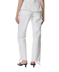 LOOSE FIT LACED  dames jeans wit