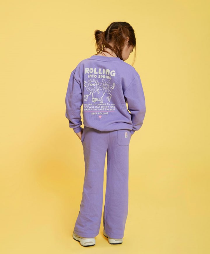 Meisjes sweater paars