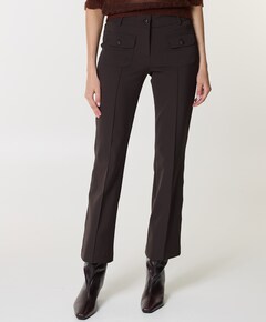 Farah patched pocket dames broek bruin