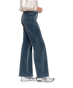 Indigo cord jeans blauw