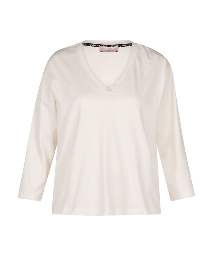 Dames longsleeve ecru