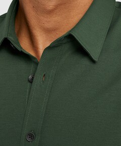 Heren overhemd lange mouw groen