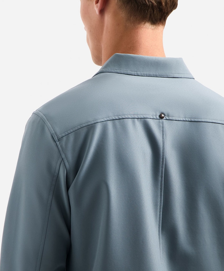 Heren overshirt blauw