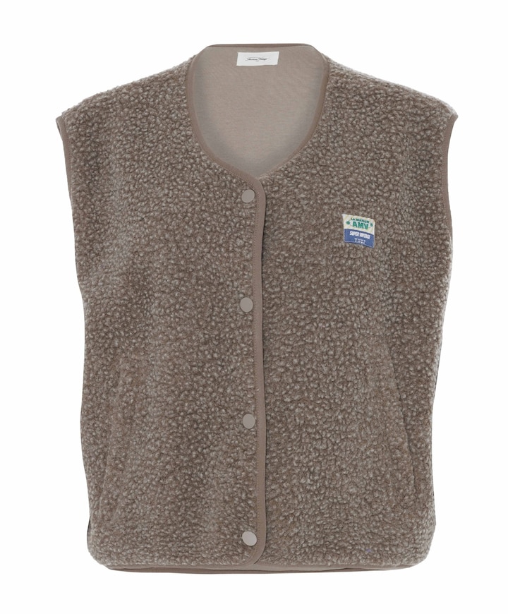 Dames gilet bruin