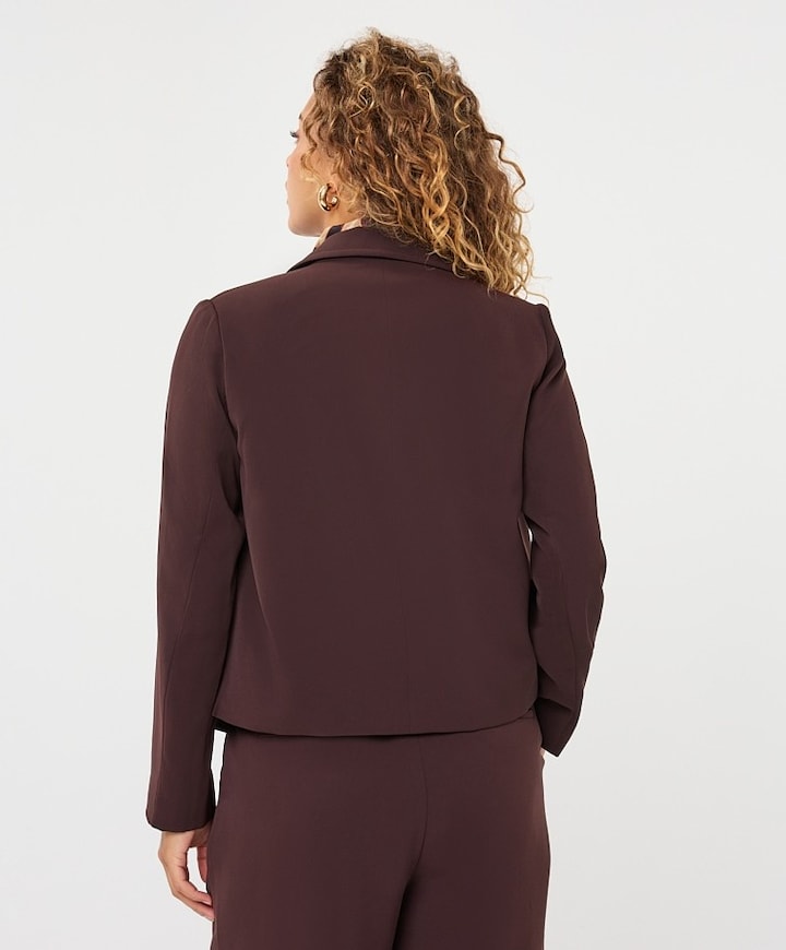 Dames blazer bruin