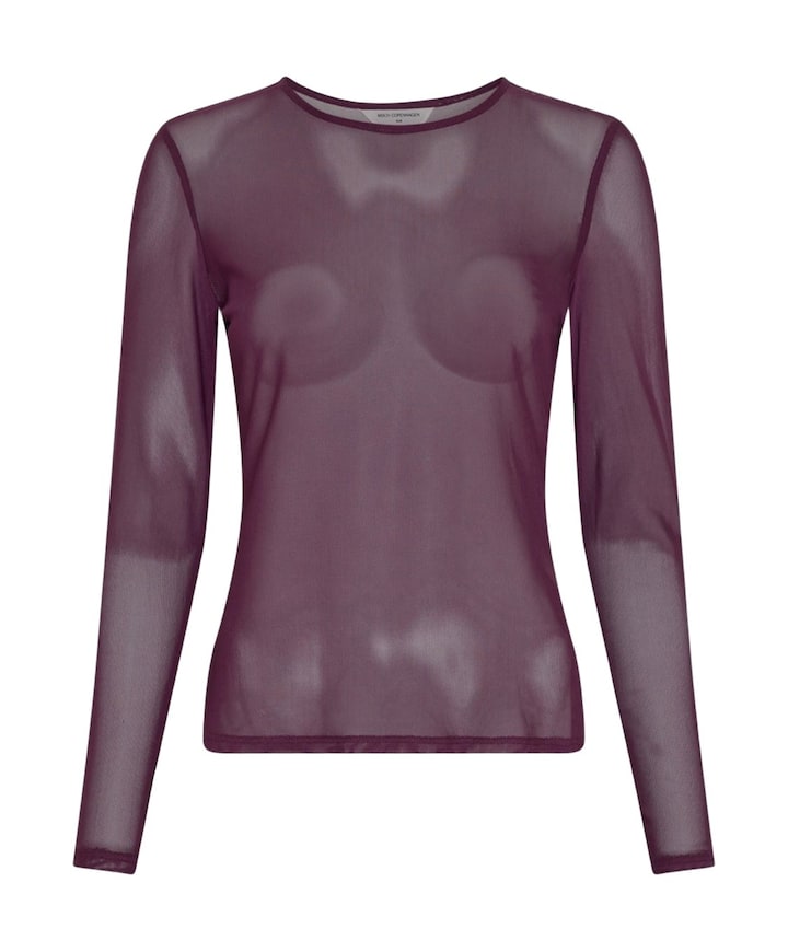 Dames longsleeve paars