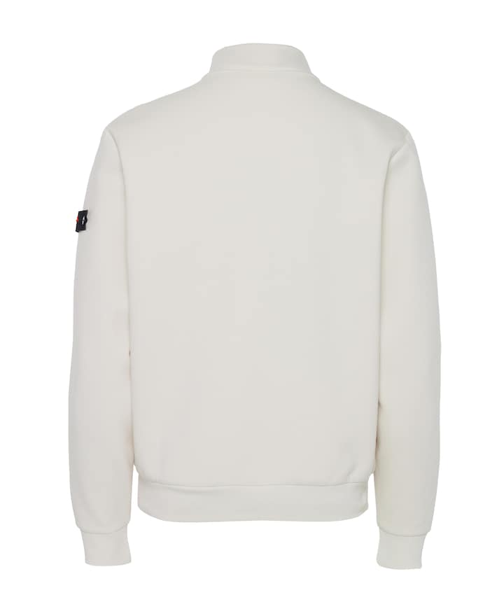 Heren trui met rits beige