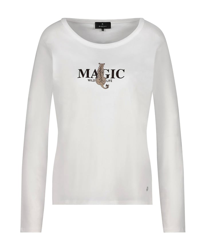 Dames longsleeve ecru